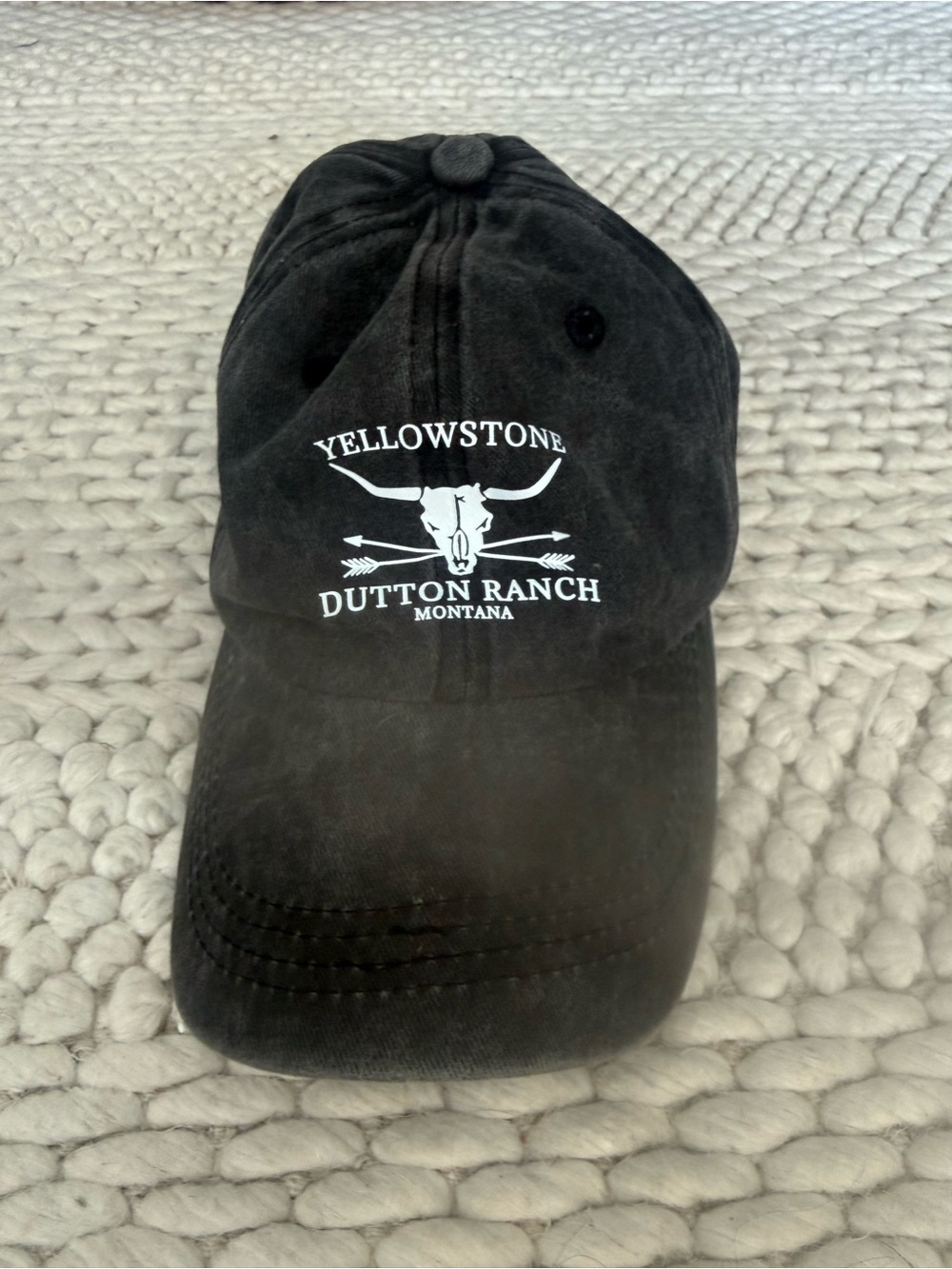 Yellowstone hat Dutton Ranch Black Baseball Cap